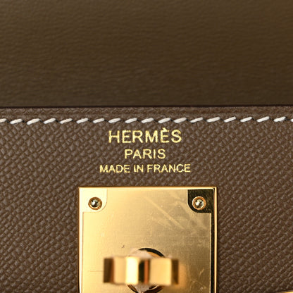 Hermes Madame Calfskin Kelly Elan Etoupe 6 of 11
