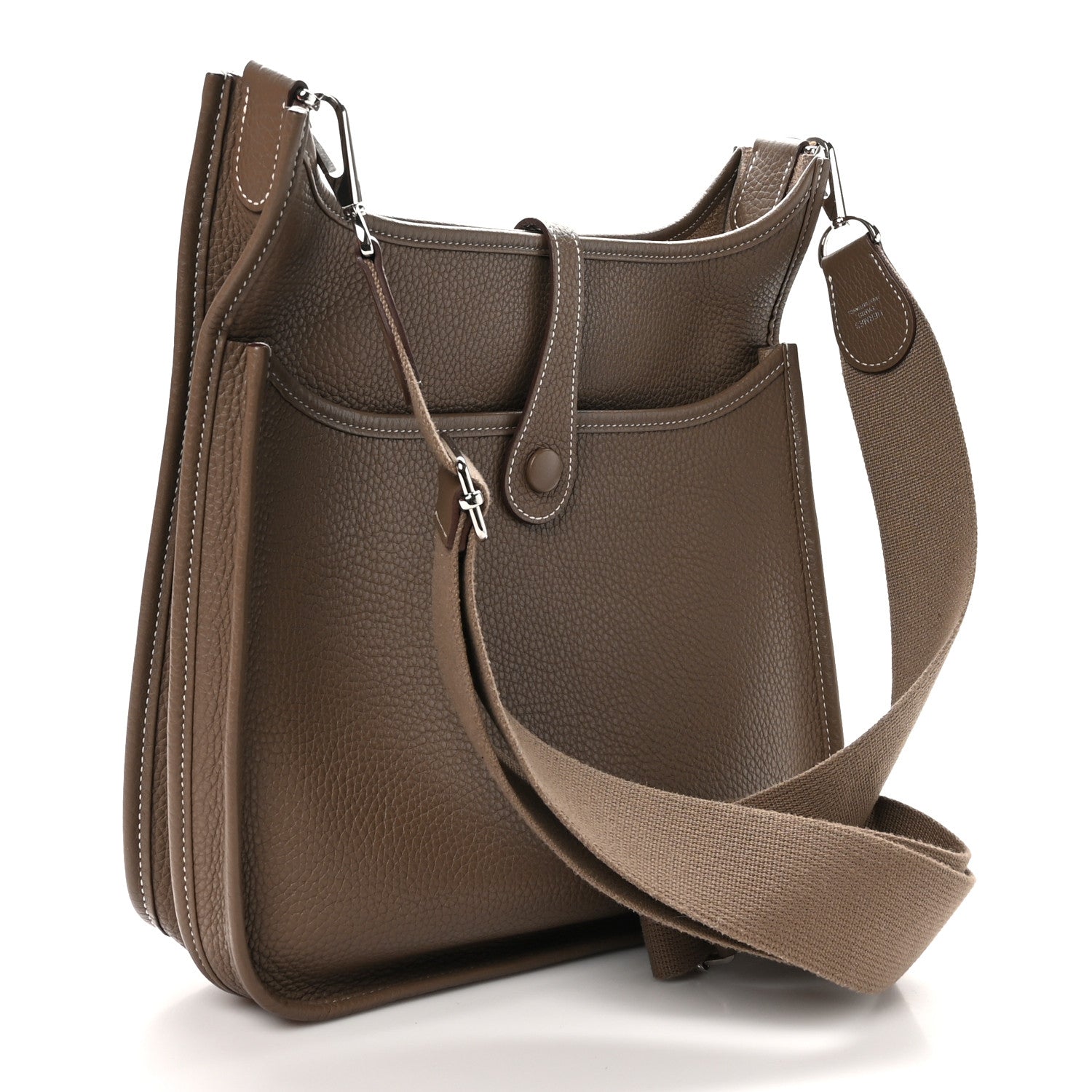 Hermes Taurillon Clemence Evelyne III PM Etoupe 3 of 13