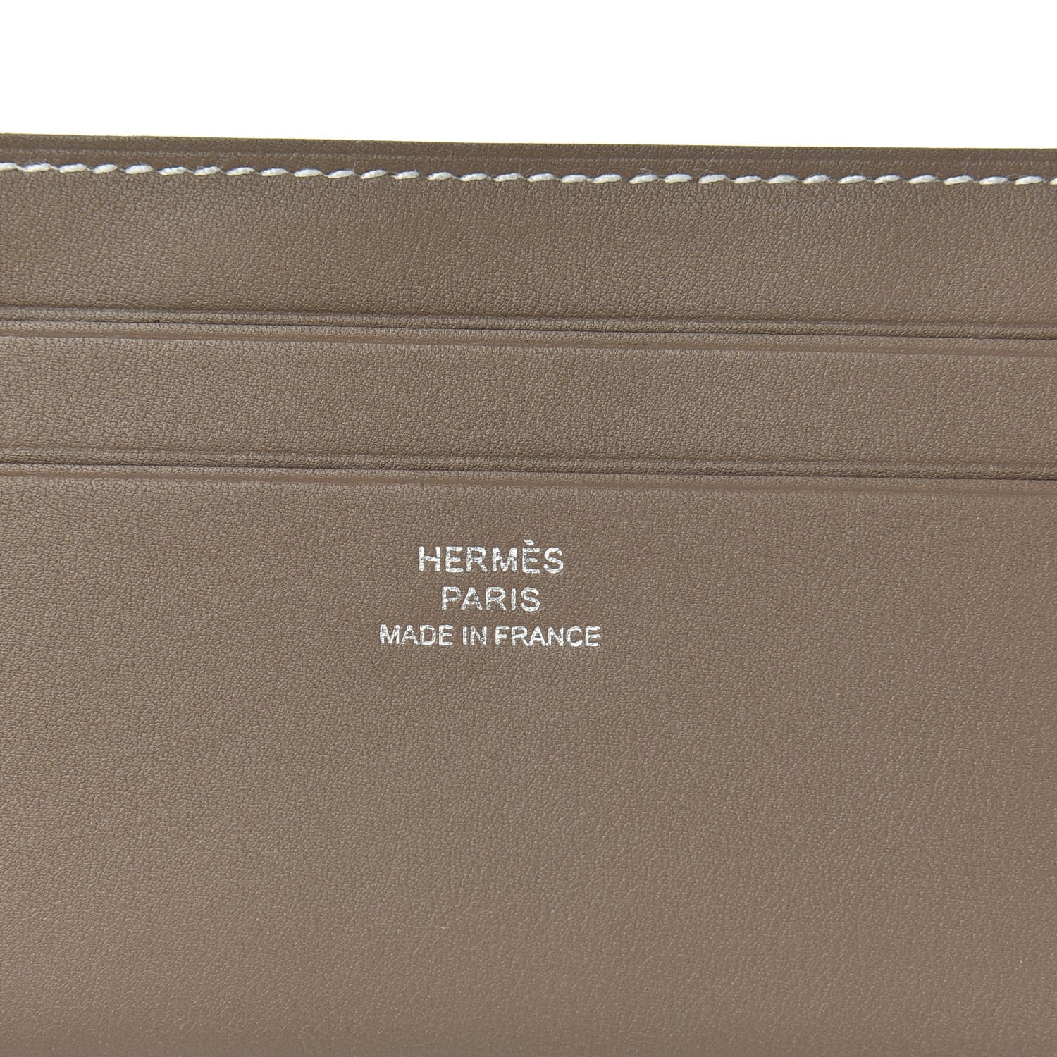 Hermes Swift Citizen Twill Card Case Etoupe Bleu Thalassa 6 of 8