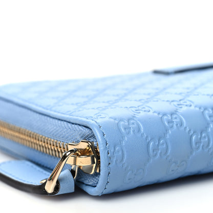 Gucci Microguccissima Zip Around Wallet Mineral Blue 8 of 9