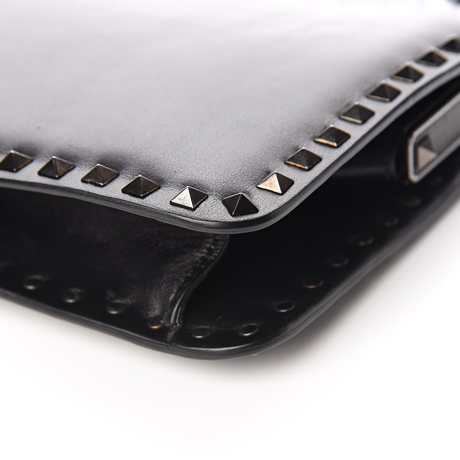 Valentino Garavani Vitello Rockstud Frame Bag Black 8 of 10