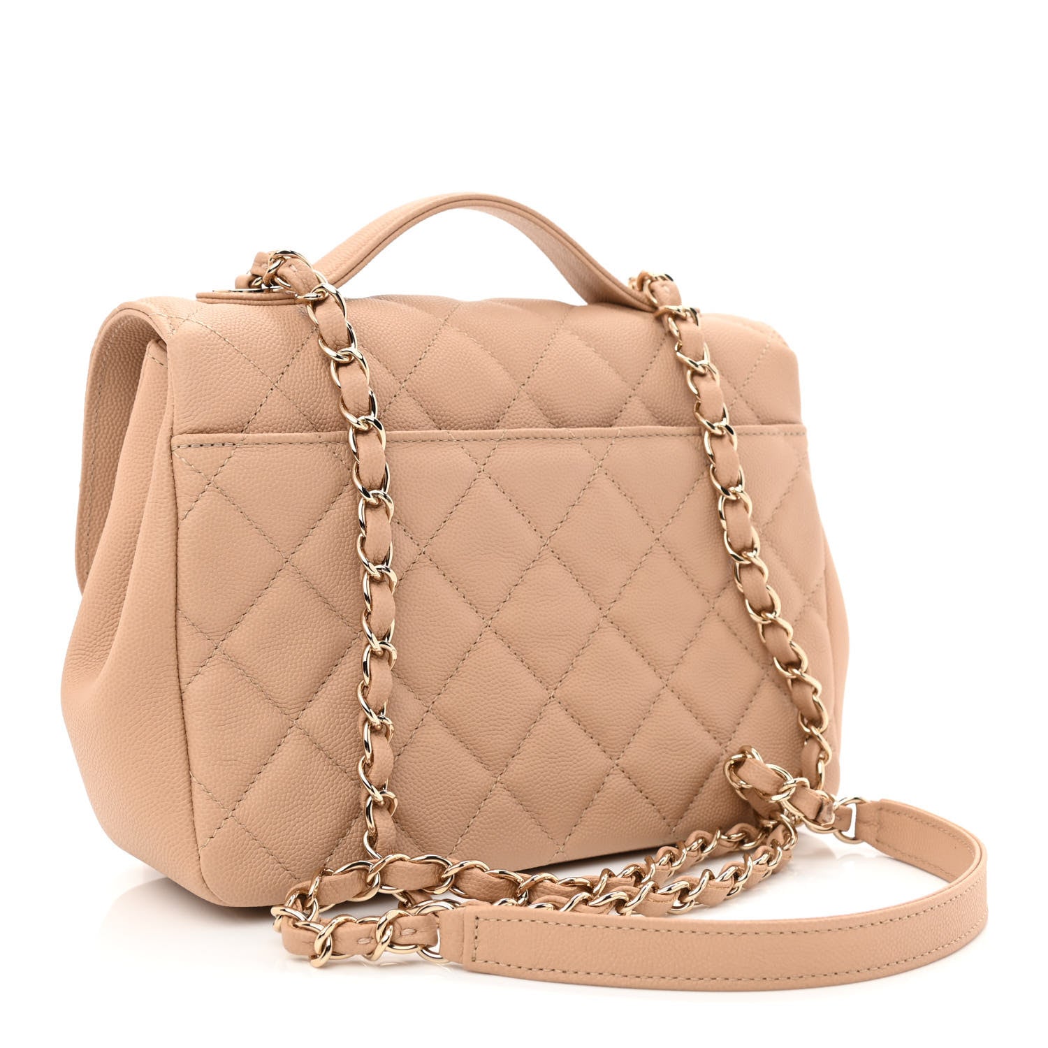 Chanel Caviar Quilted Medium Business Affinity Flap Beige 3 of 11