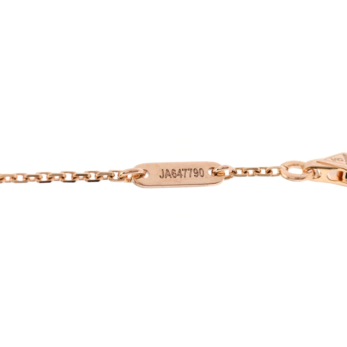 18K Rose Gold Carnelian Sweet Alhambra Bracelet