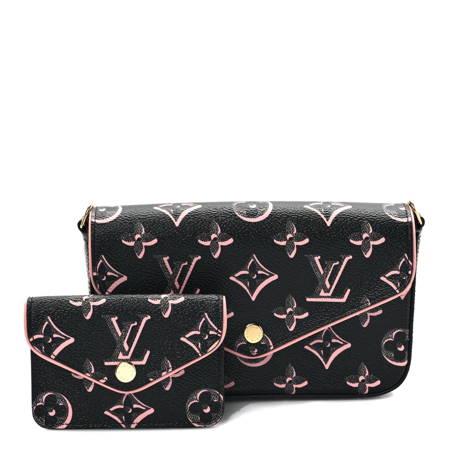 Monogram Fall For You Felicie Strap & Go Black