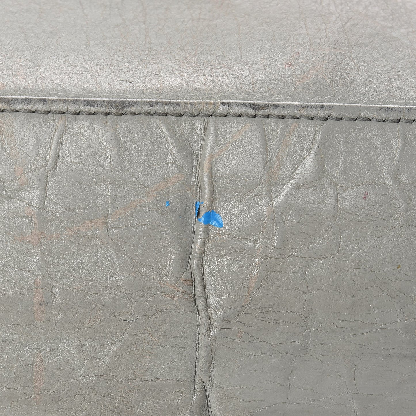 Iridescent Calfskin VIP Shopping Tote Grey