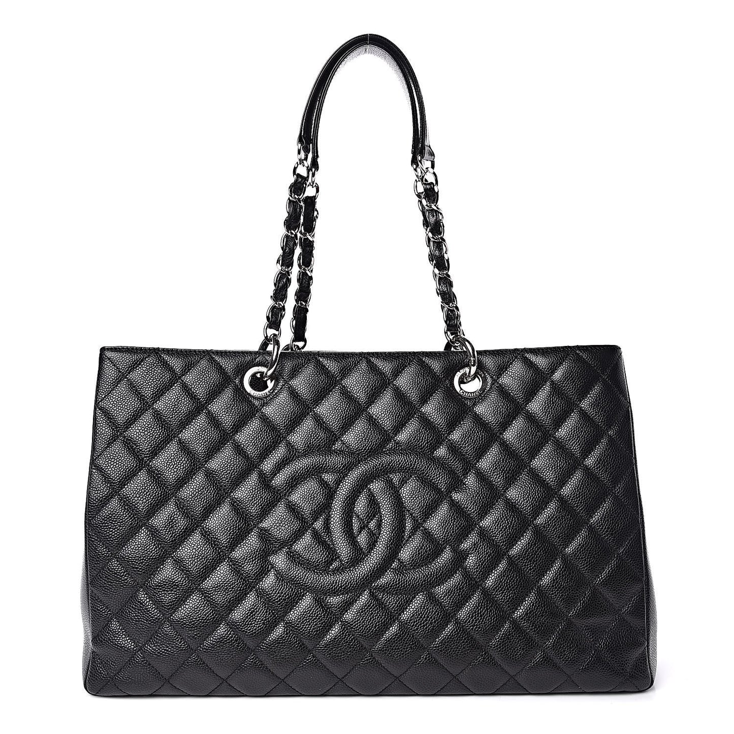 Caviar Quilted XL Grand Shopping Tote GST Black