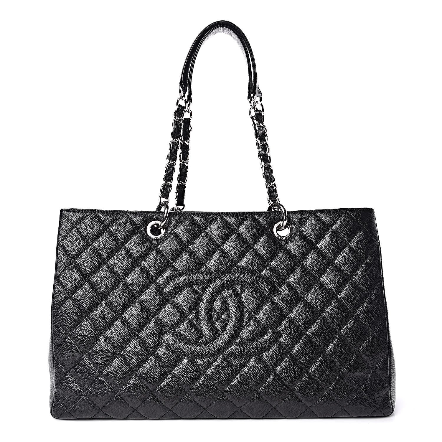 Chanel Caviar Quilted XL Grand Shopping Tote GST Black 1 of 11