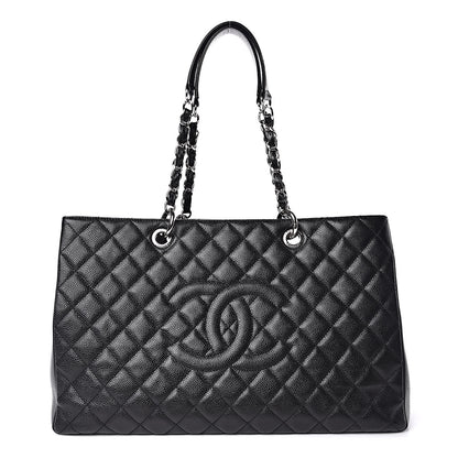 Chanel Caviar Quilted XL Grand Shopping Tote GST Black 1 of 11