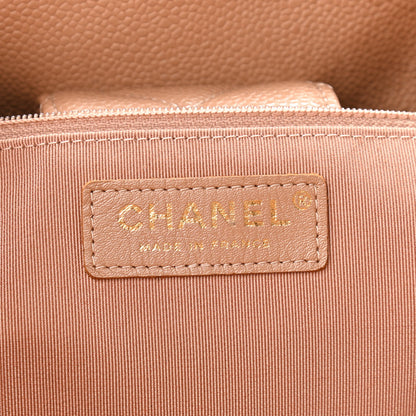 Chanel Caviar Quilted Large Shopping Tote Dark Beige 8 of 10