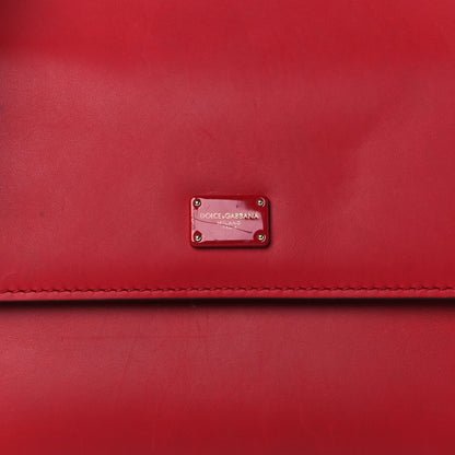 Dolce & Gabbana Vitello Morbido Small Sicily 58 Bag Red 6 of 10