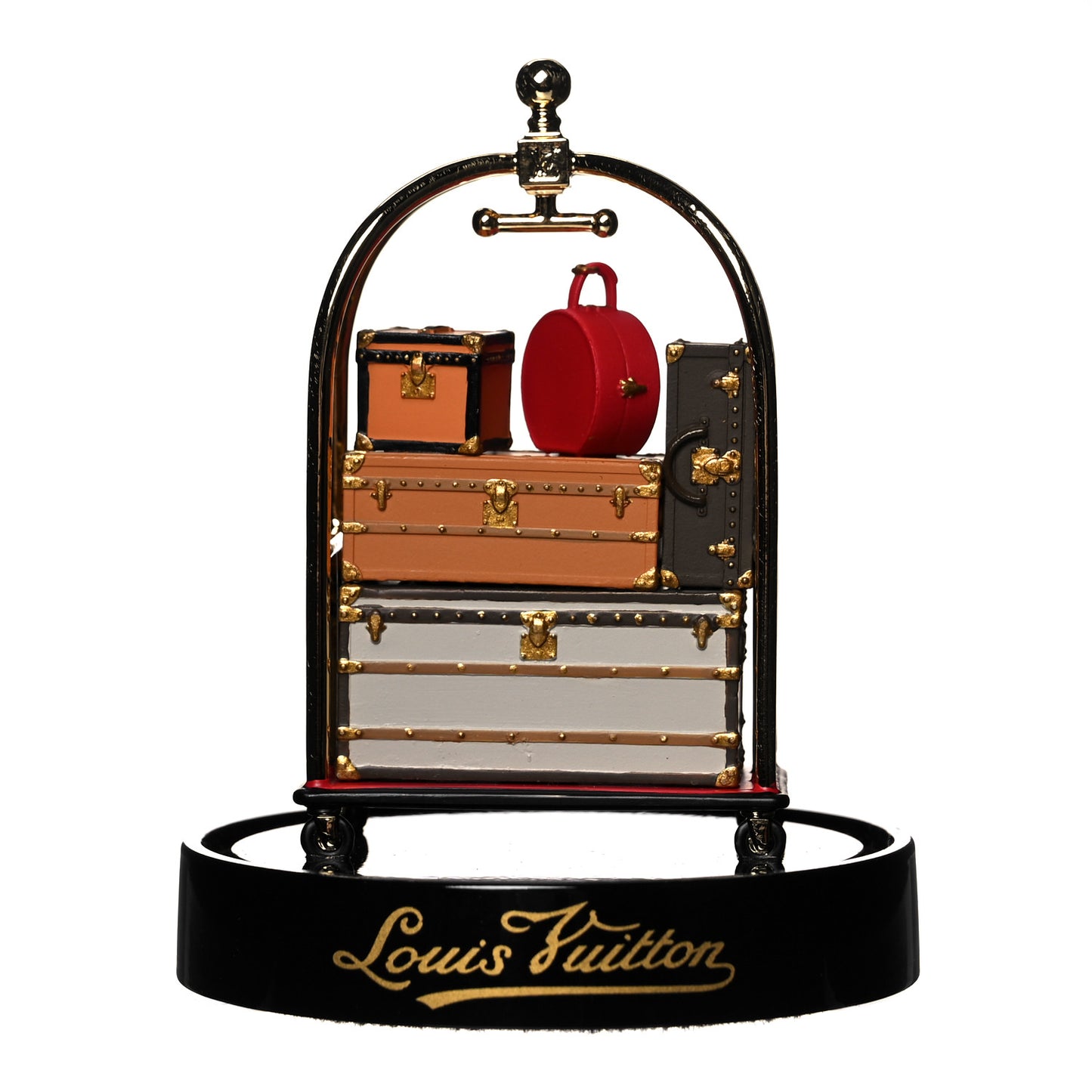 Porters Trolley Snow Globe Boule A Neige