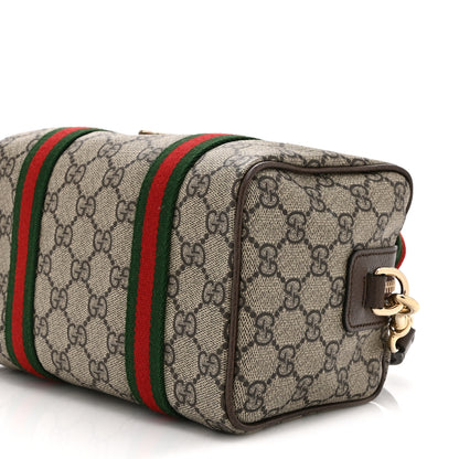Gucci GG Supreme Web Mini GG Top Handle Bag Beige Ebony New Acero 10 of 10