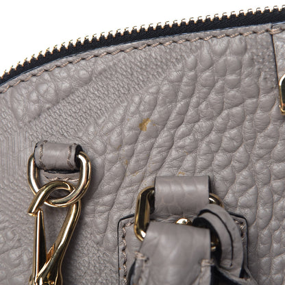 Burberry Heritage Grain Check Embossed Small Orchard Bowling Bag Pale Grey 13 of 17