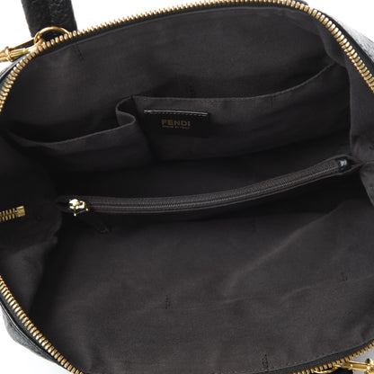 Fendi Pebbled Calfskin Small Chameleon Tote Black 6 of 11