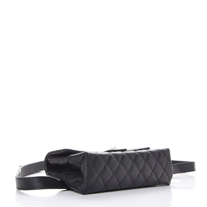 Chanel Grained Calfskin Quilted 2.55 Reissue Flap Belt Bag Clutch Black 4 of 7