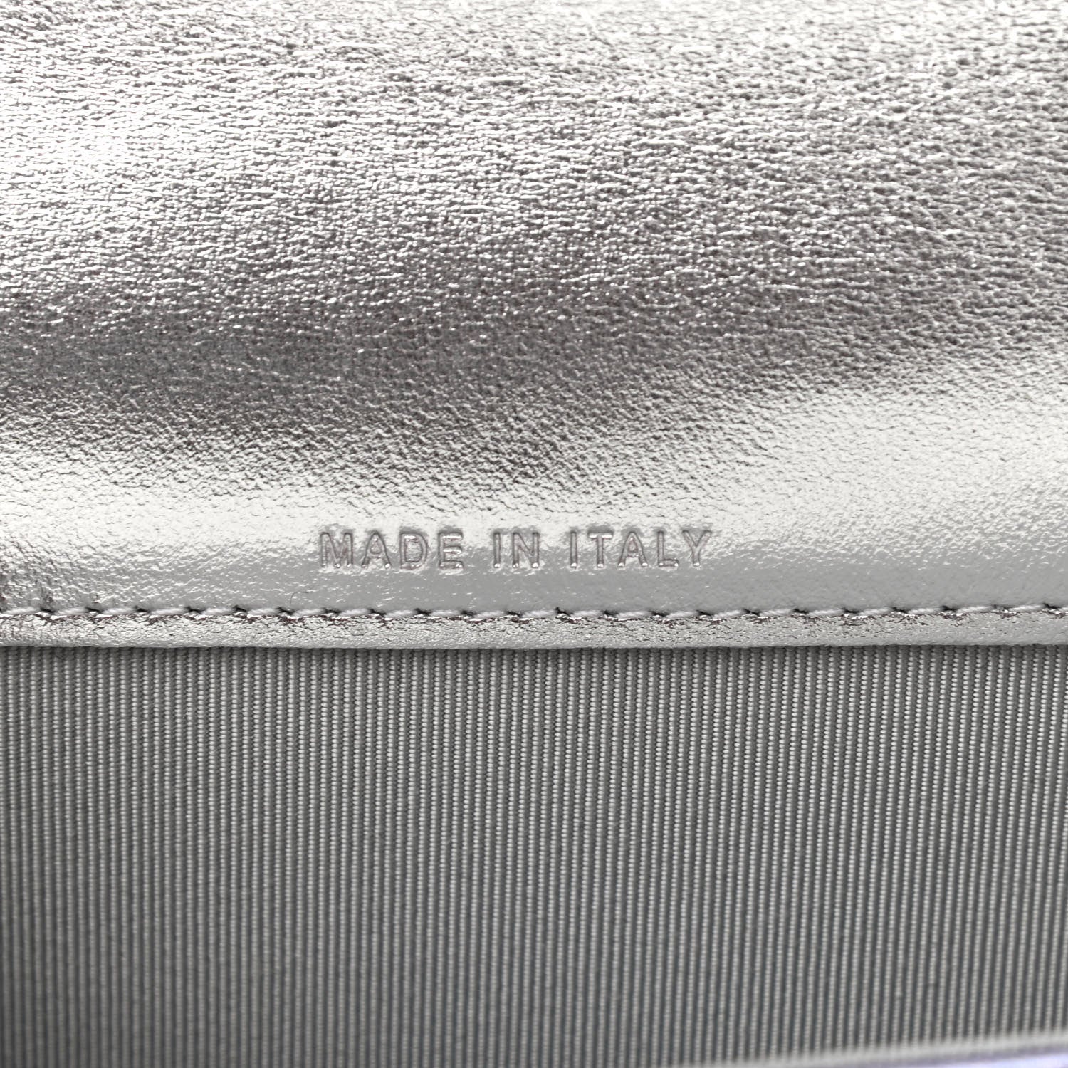 Chanel Gradient Metallic Calfskin Quilted Flap Card Holder Wallet Silver Blue Yellow Purple 7 of 8