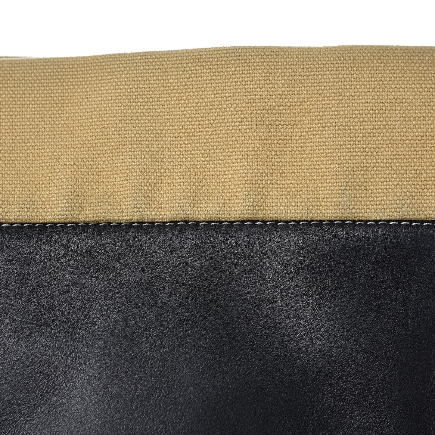Lambskin Calfskin Band Twisted Cabas Black