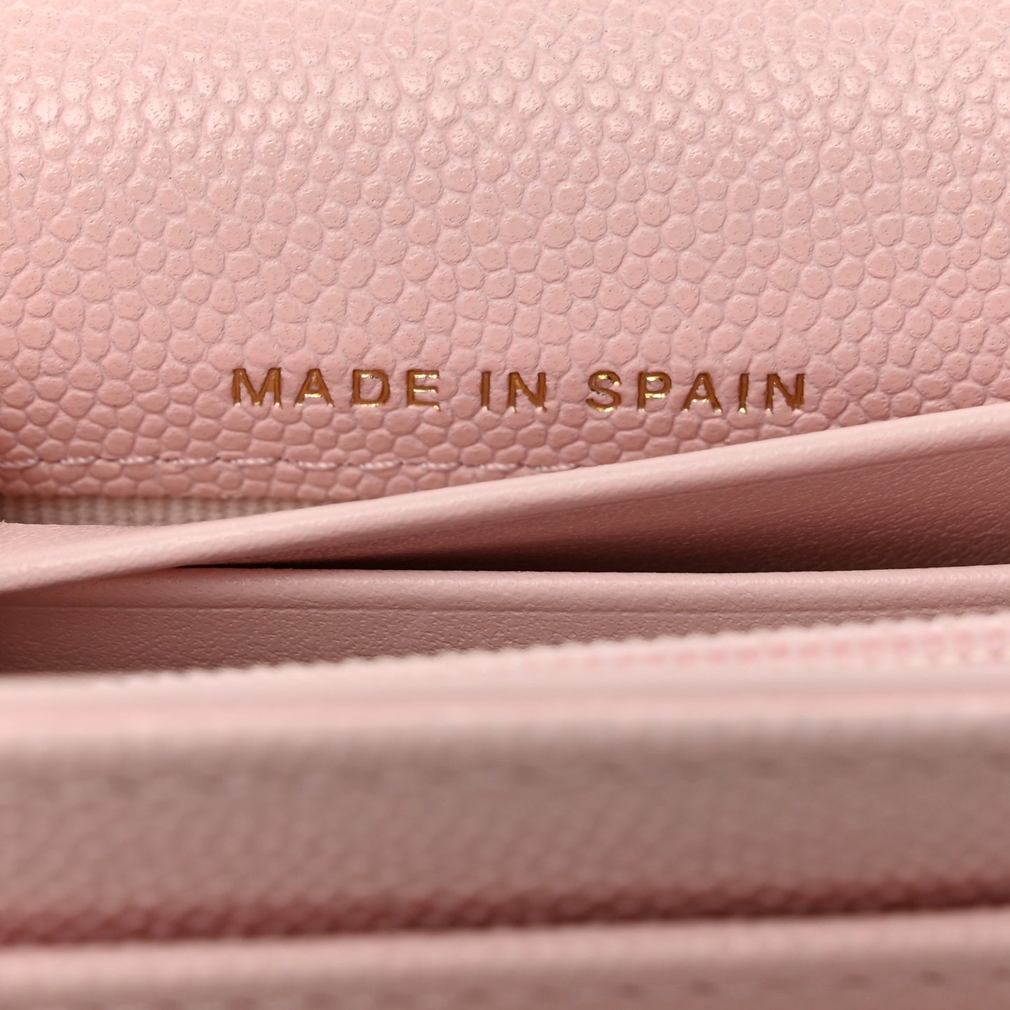 Caviar Quilted Crystal CC Large Gusset Flap Wallet Pink
