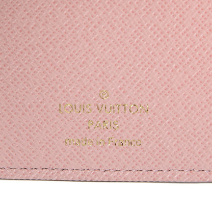Louis Vuitton Damier Ebene Victorine Wallet Rose Ballerine 6 of 8