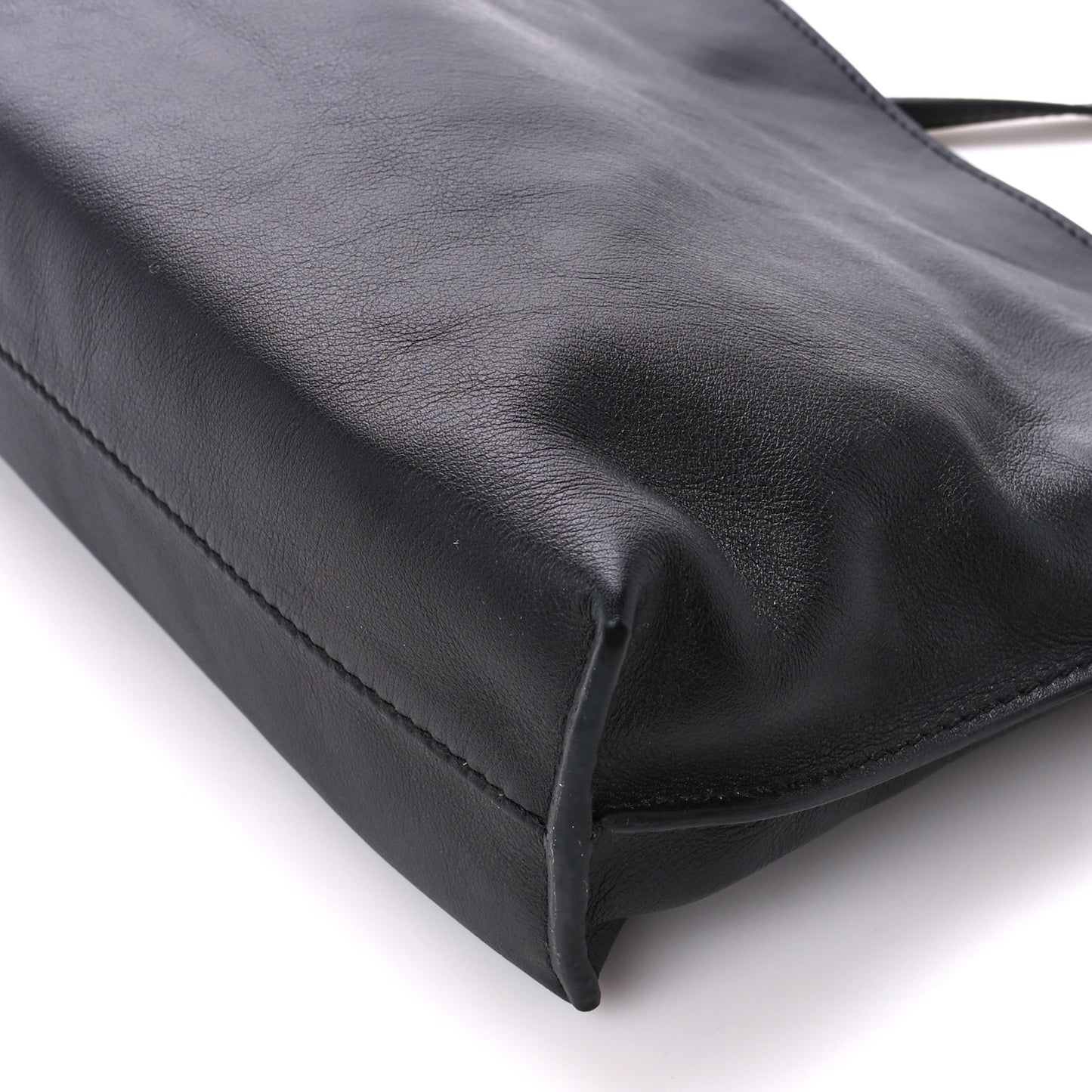Calfskin Mini Flamenco Knot Clutch Black