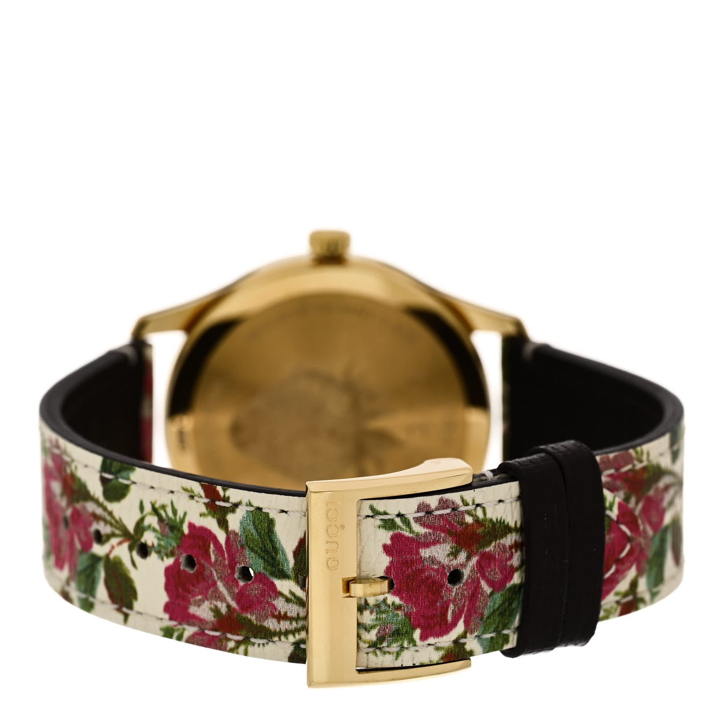 Gucci Stainless Steel Calfskin 38mm G-Timeless Floral Quartz Watch Ivory 3 of 4