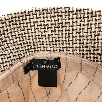 Chanel Tweed Bucket Hat 57 Beige 8 of 10