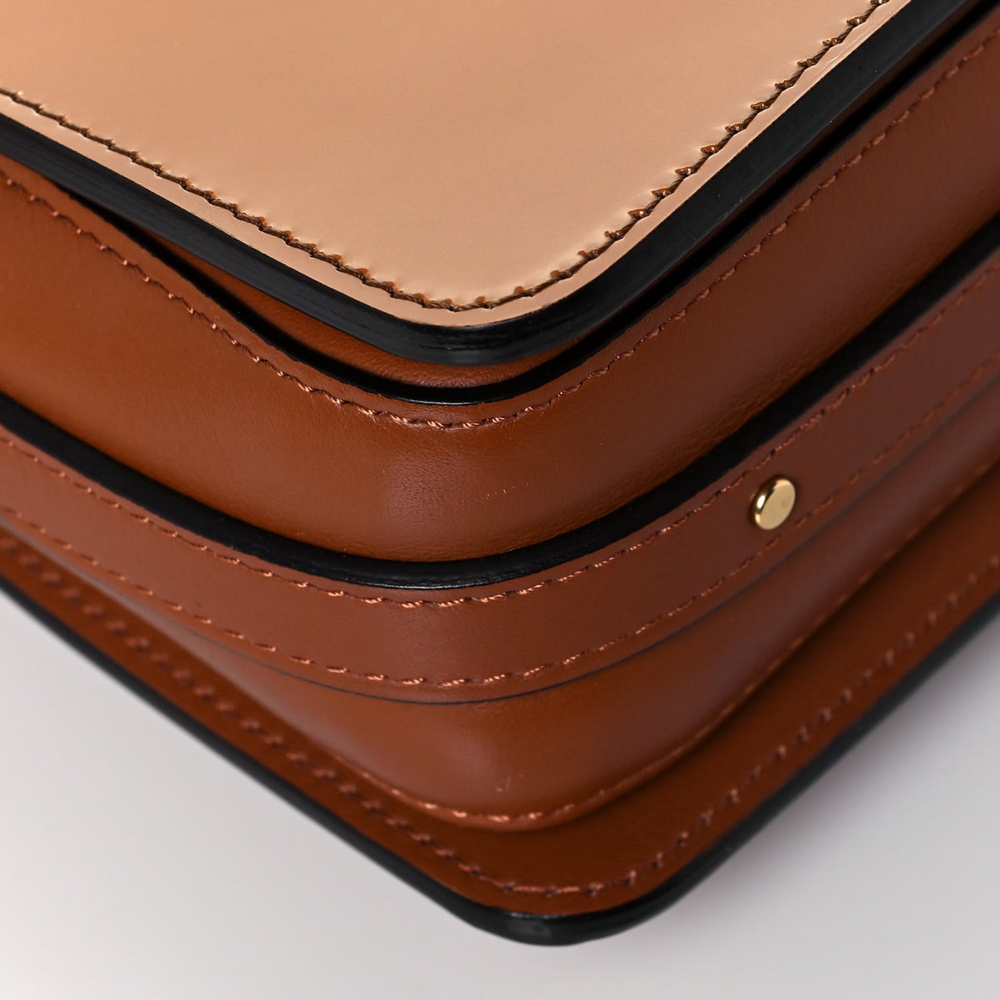 Patent Small Roy Bag Caramel