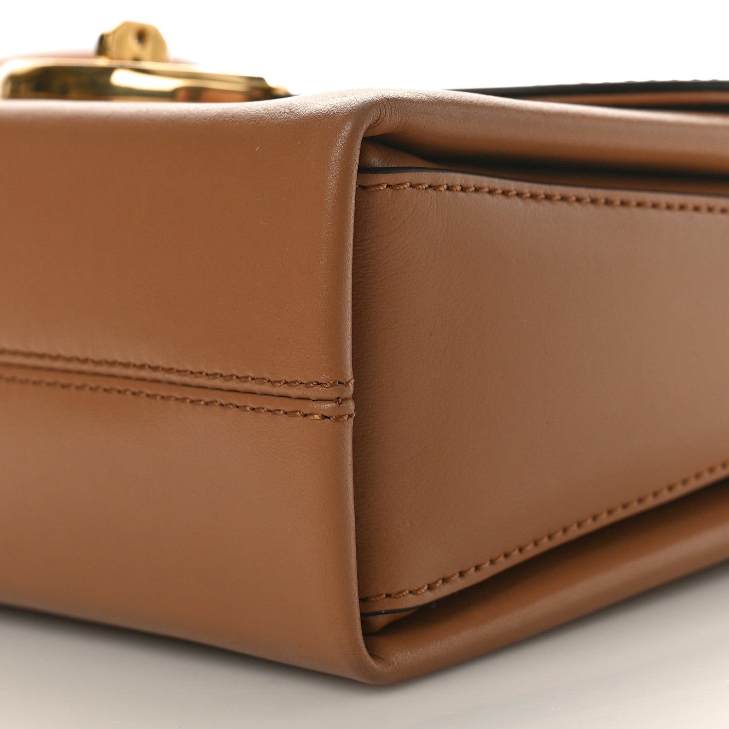 Mulberry High Gloss Calfskin Lana Small Top Handle Sable 9 of 9