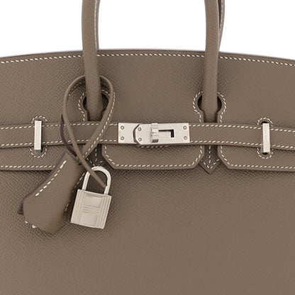 Hermes Epsom Birkin Sellier 25 Etoupe 9 of 11