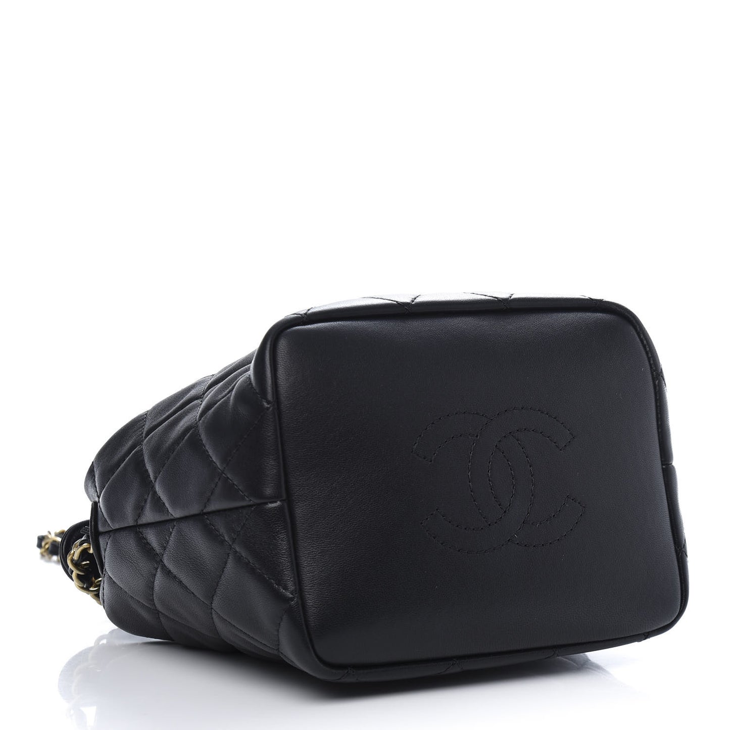 Lambskin Quilted Small Perfect Meeting Hobo Black