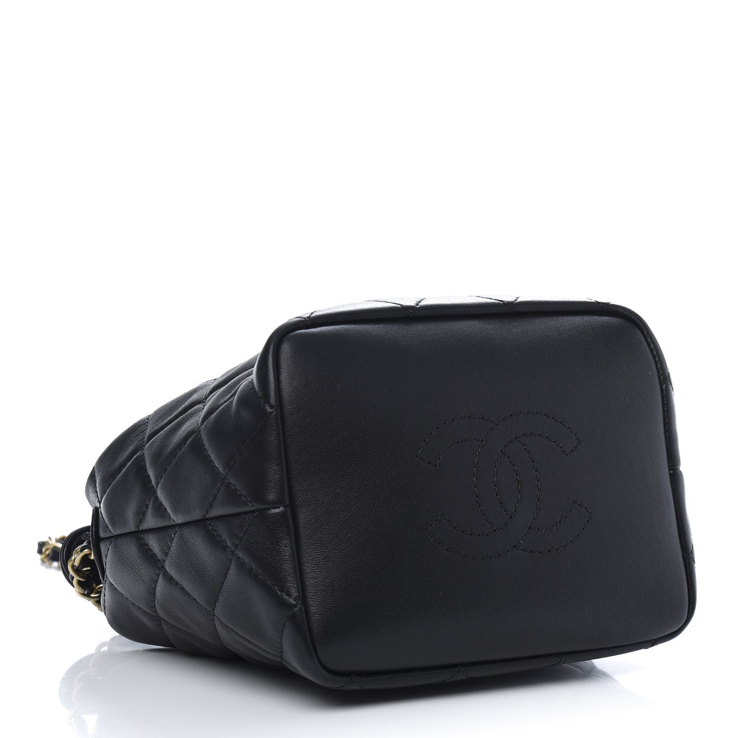 Chanel Lambskin Quilted Small Perfect Meeting Hobo Black 4 of 14
