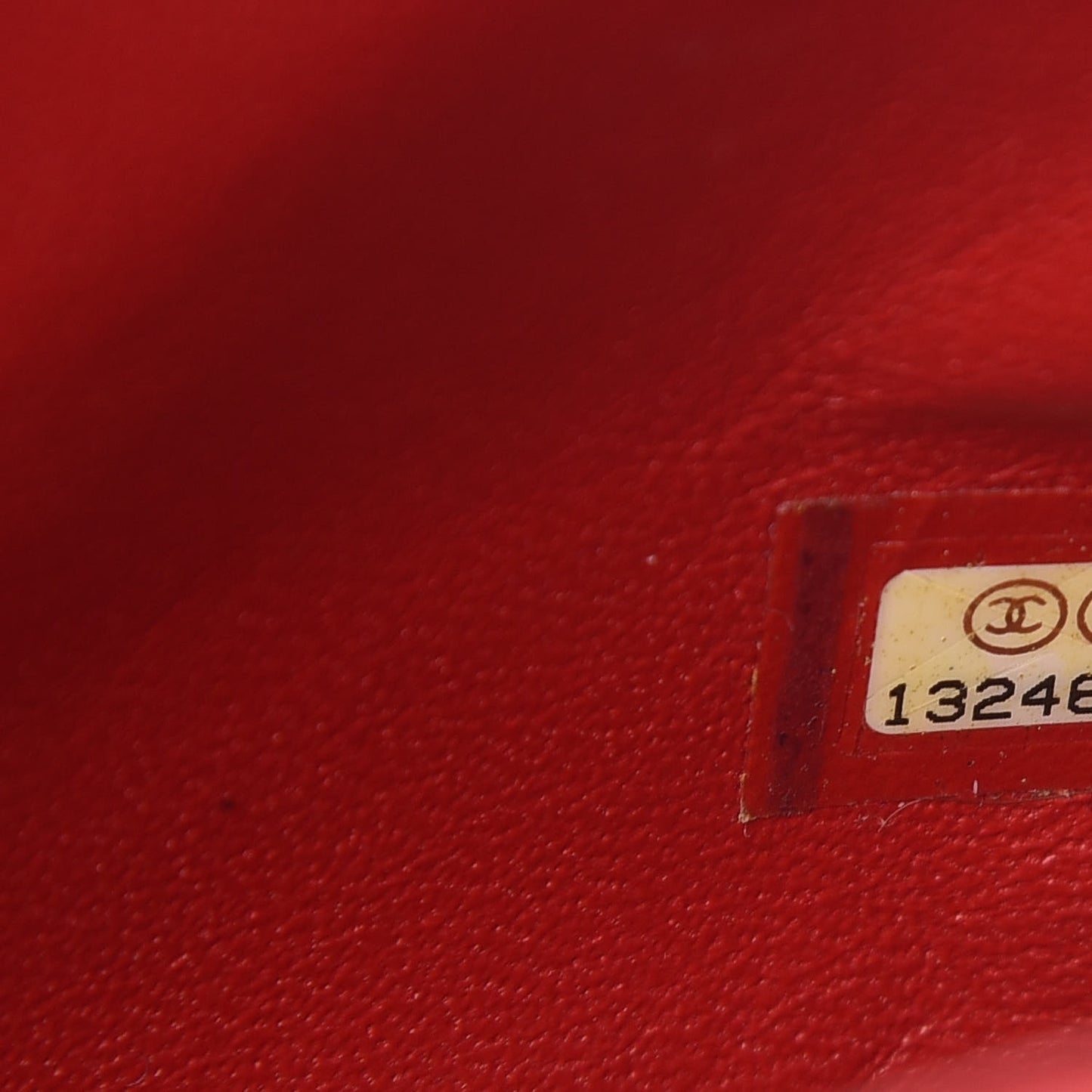 Lambskin Quilted Mini Square Flap Red