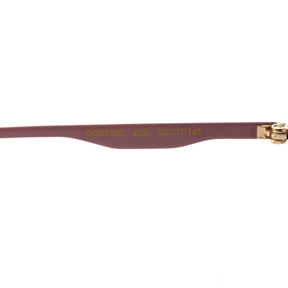 Gucci Square Aviator Sunglasses GG0335S Violet 6 of 10