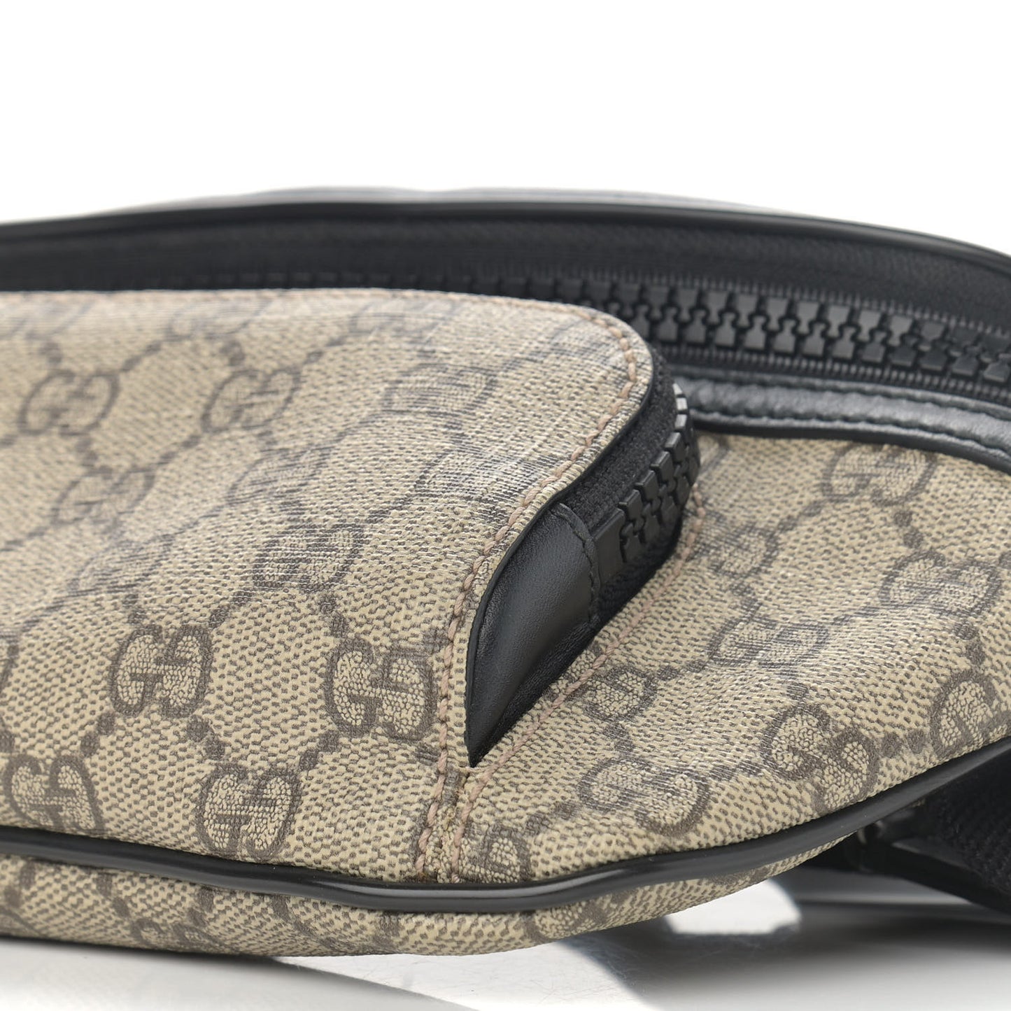 GG Supreme Monogram Belt Bag Black