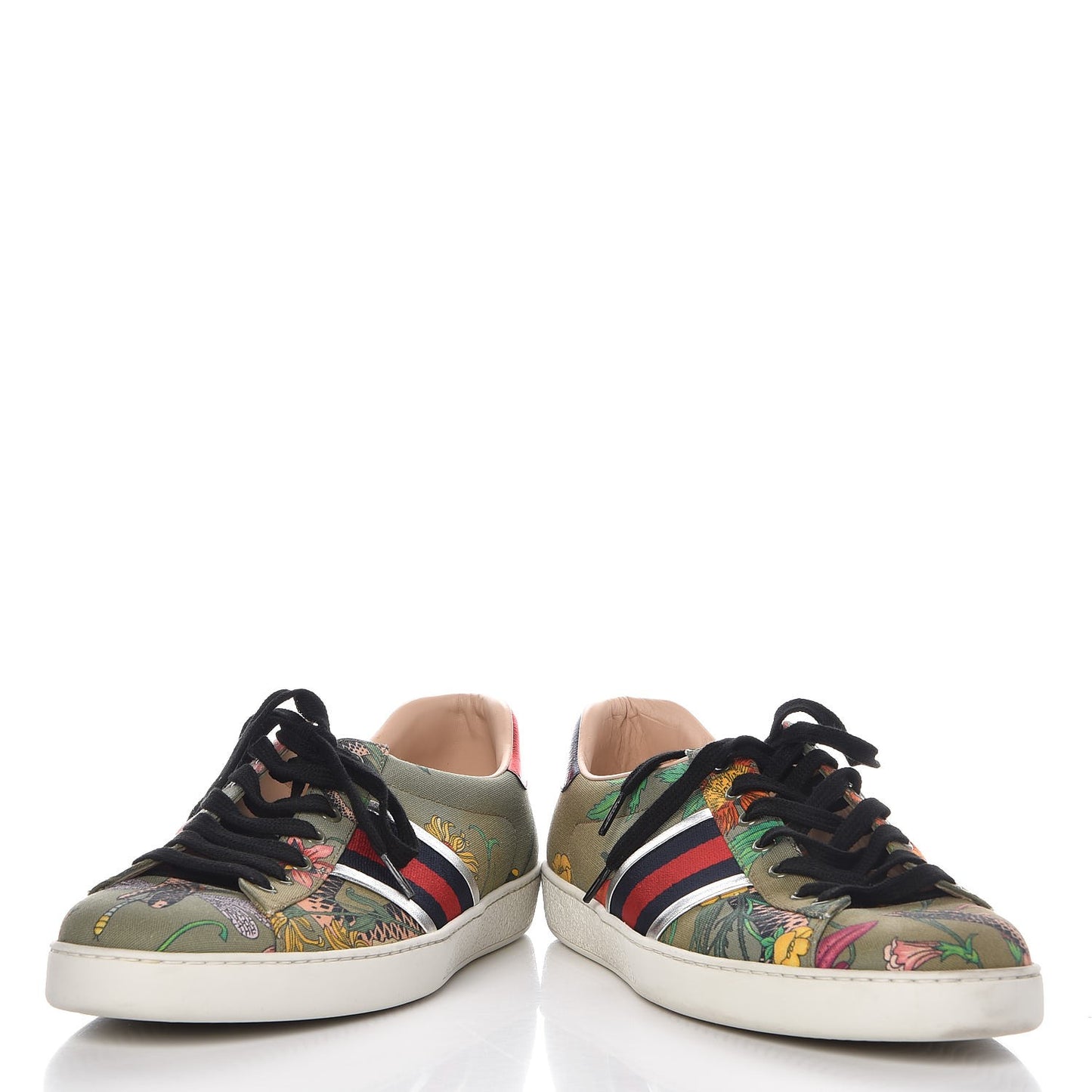 Canvas Web Flora Snake Print Mens Ace Sneakers 10.5