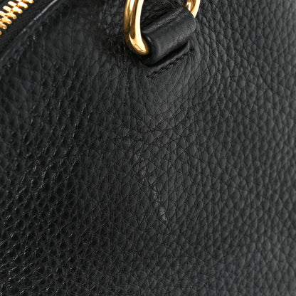 Prada Vitello Daino Dome Satchel Black 14 of 14