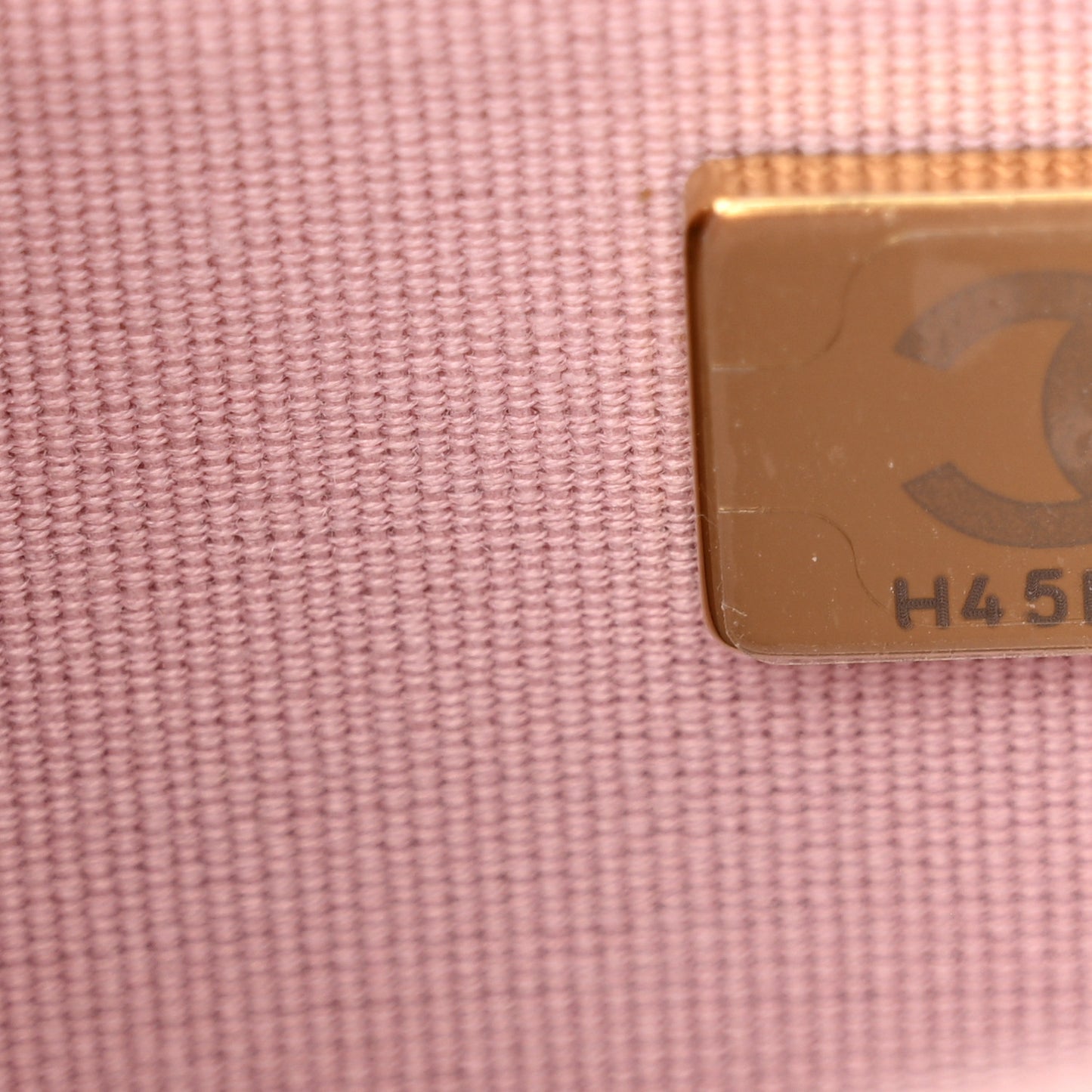 Caviar Quilted Studded CC Wallet on Chain WOC Light Pink