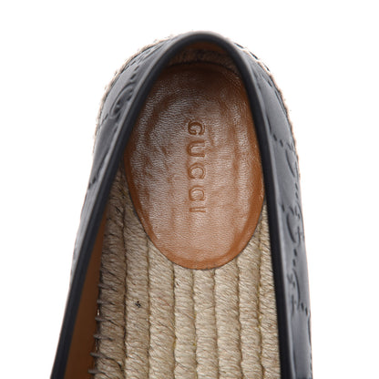 Gucci Guccissima Signature Espadrilles 37 Black 8 of 11