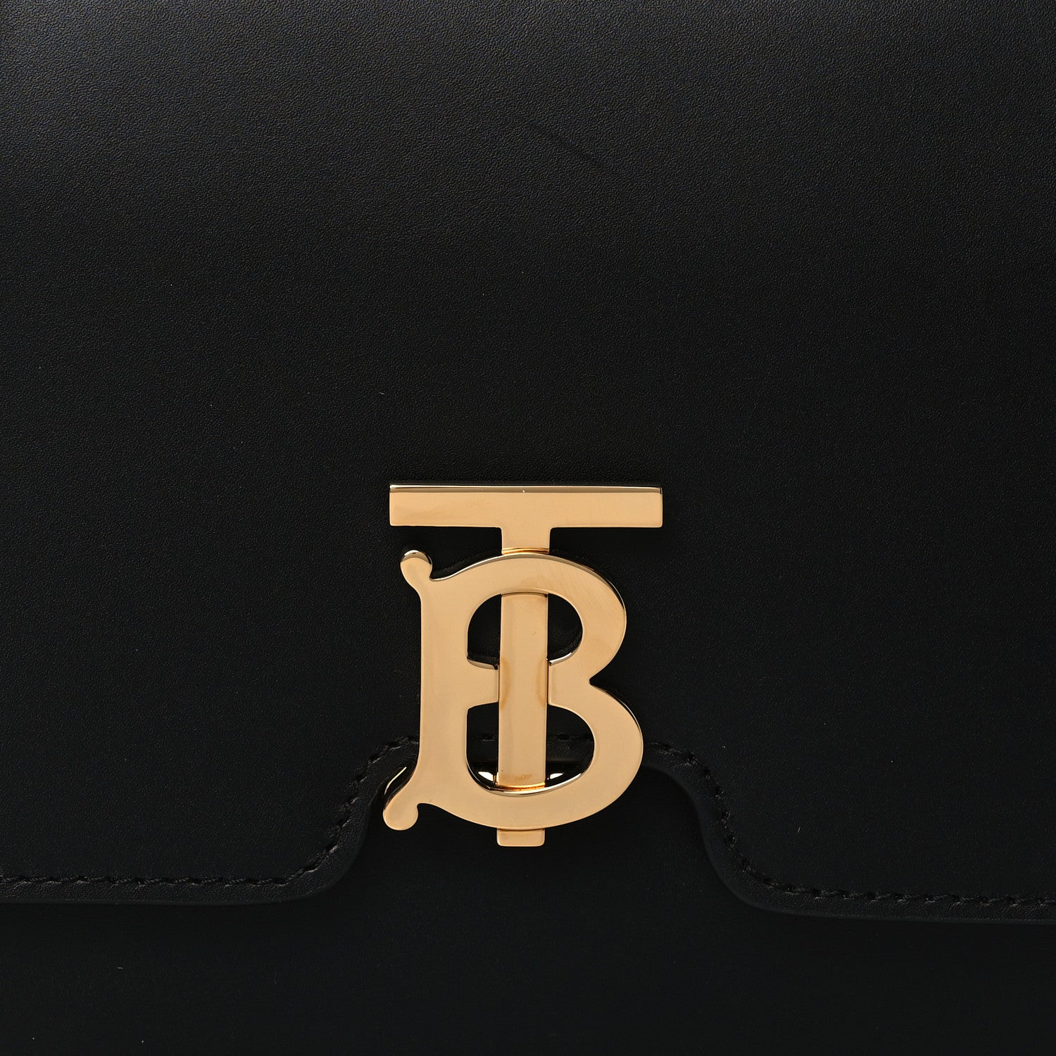 Burberry Calfskin Medium TB Bag Black 6 of 8
