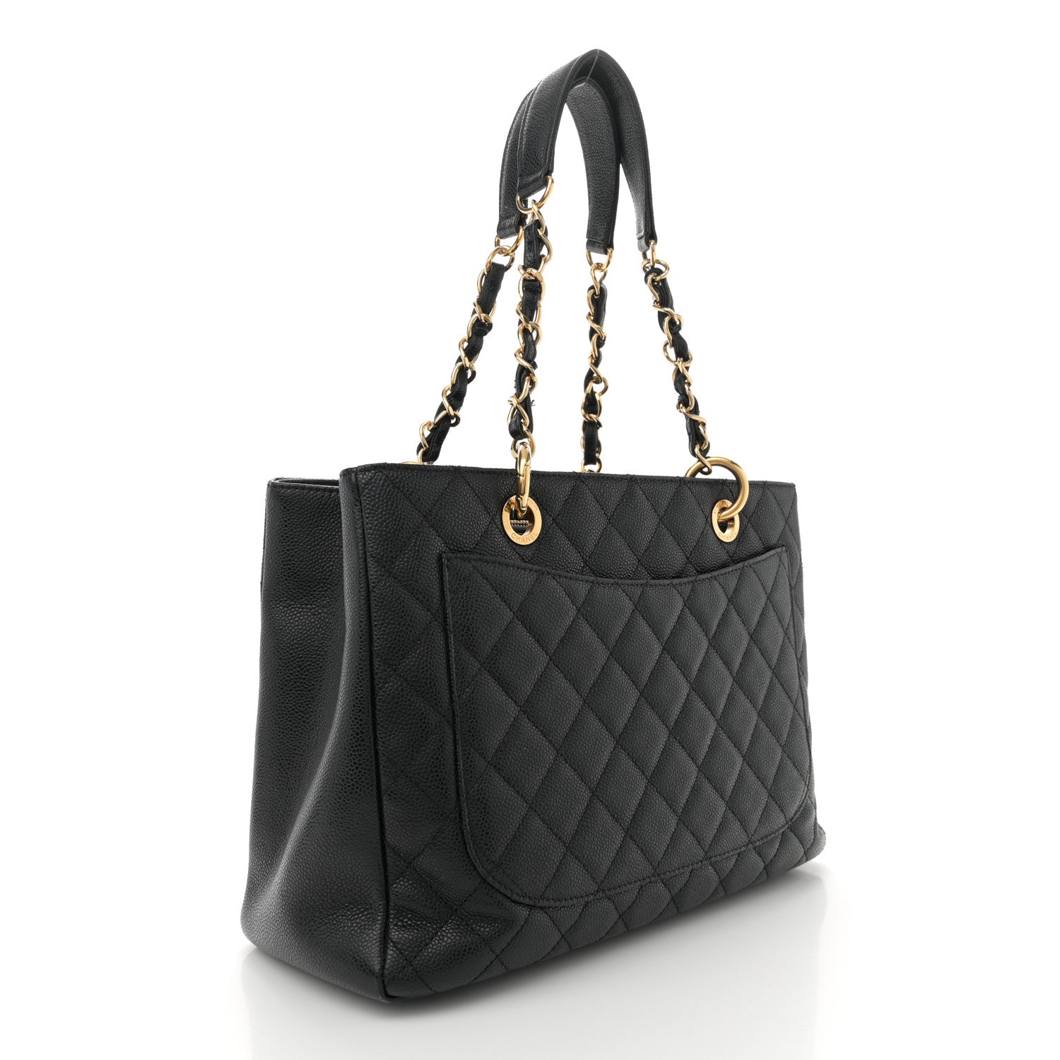 Chanel Caviar Quilted Grand Shopping Tote GST Black 2 of 13