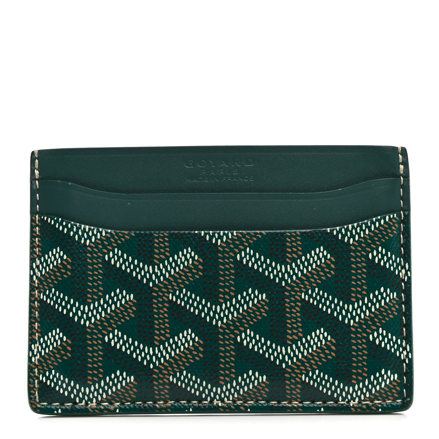 Goyardine Saint Sulpice Card Holder Green