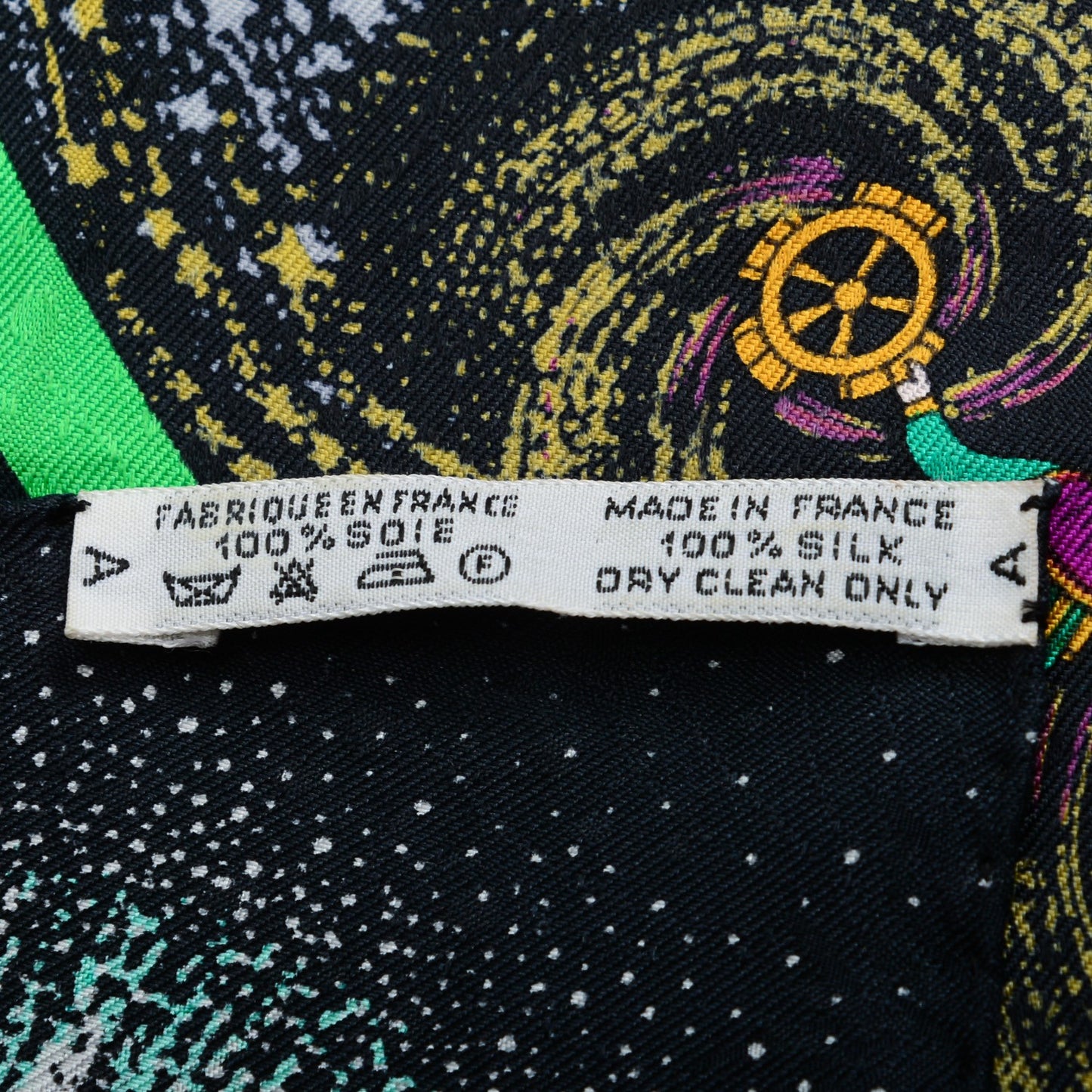 Jacquard Silk Feux d'Artifice Scarf 90