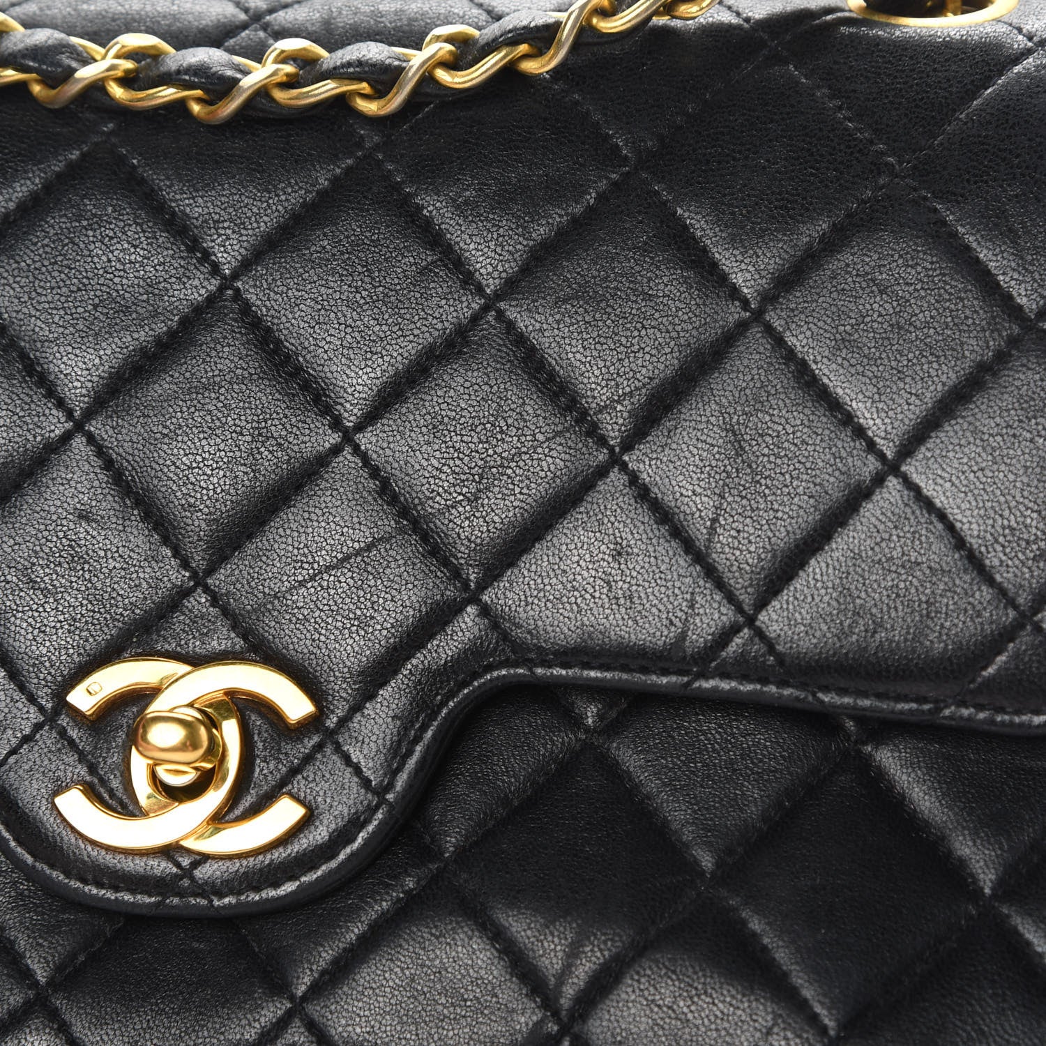 Chanel Lambskin Quilted Small Double Flap Black 18 of 19