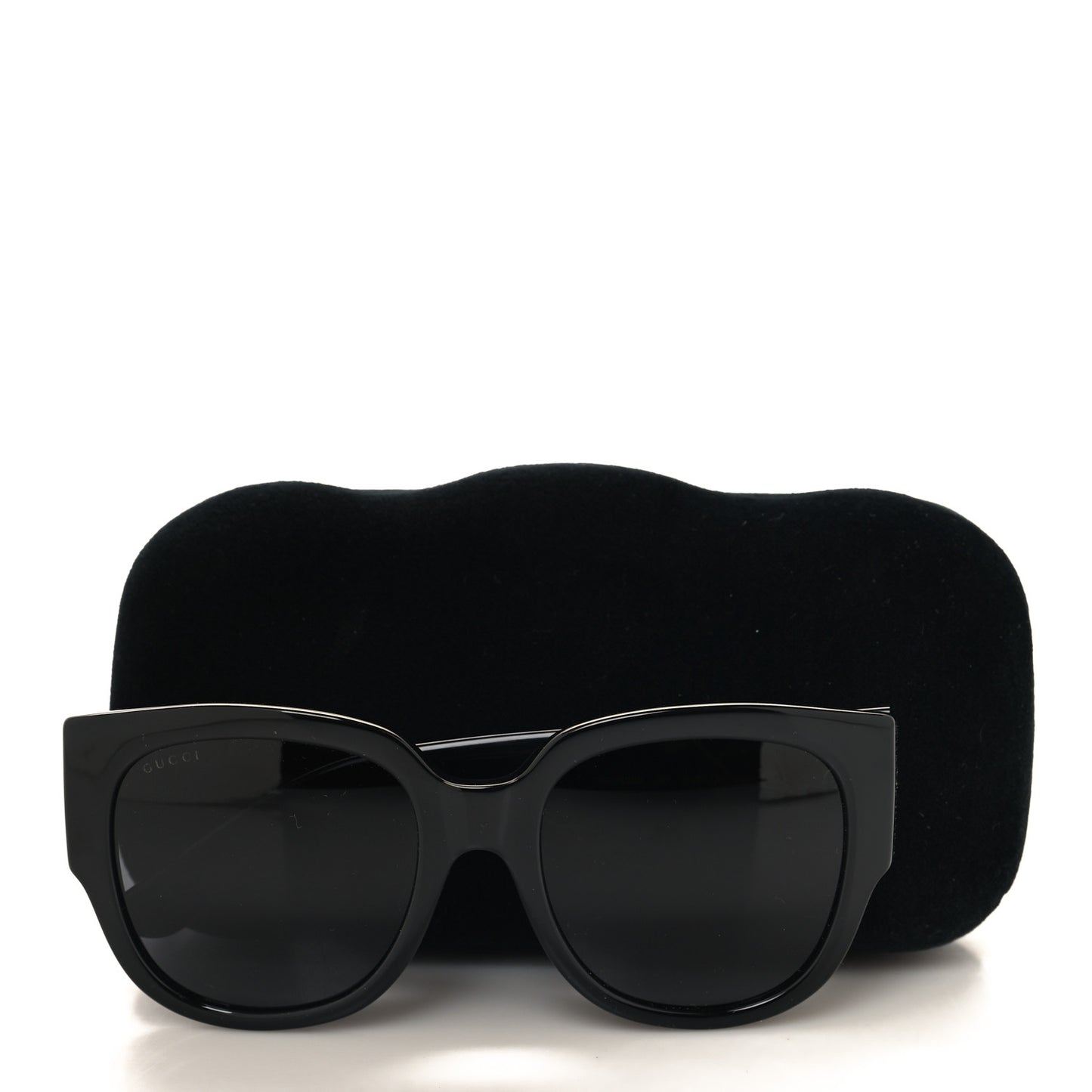 Acetate Square Frame Sunglasses GG0142SA Black