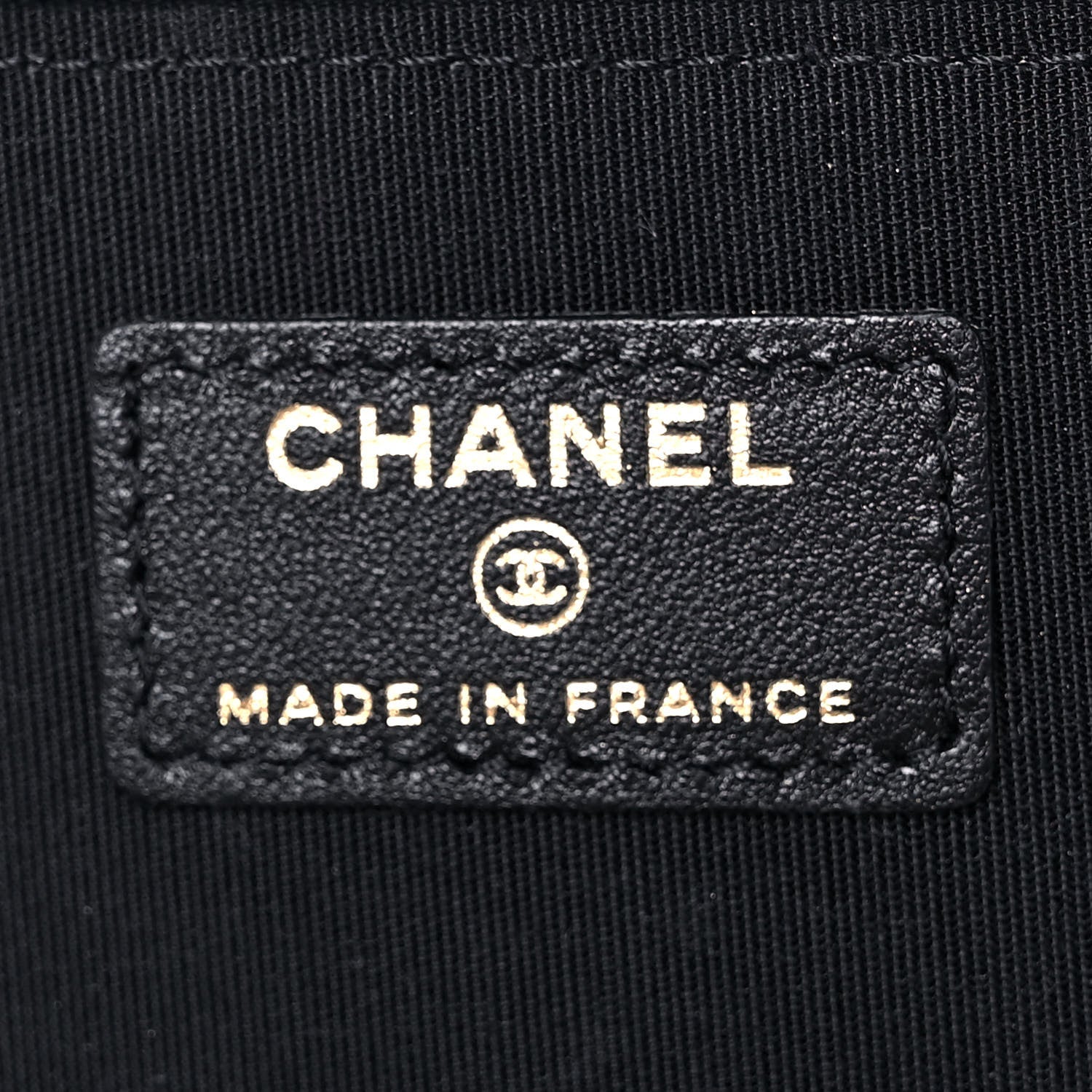 Chanel Lambskin Quilted Small Top Handle Vanity Case With Chain Black 6 of 14