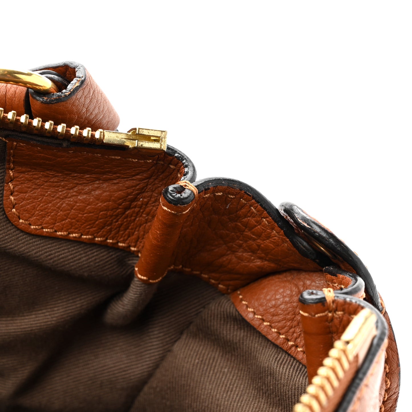 Calfskin Medium Marcie Satchel Tan