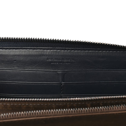 Bottega Veneta Nappa Intrecciato Zip Around Wallet Denim 5 of 7