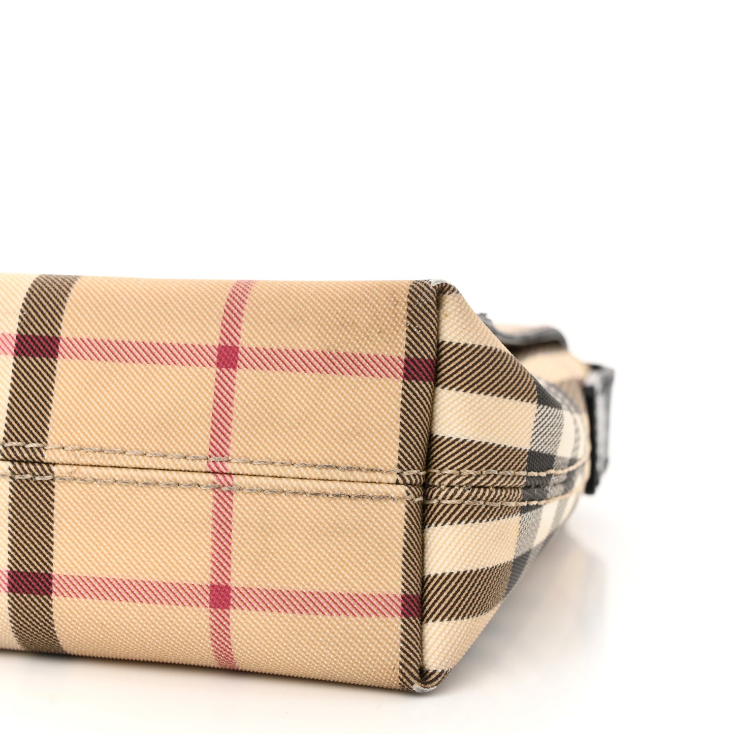 House Check Flap Shoulder Bag Black