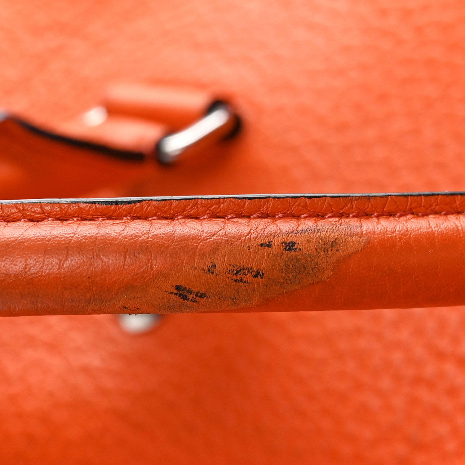 Mulberry Heavy Grain Calfskin City Weekender Duffle Bag Orange 9 of 20