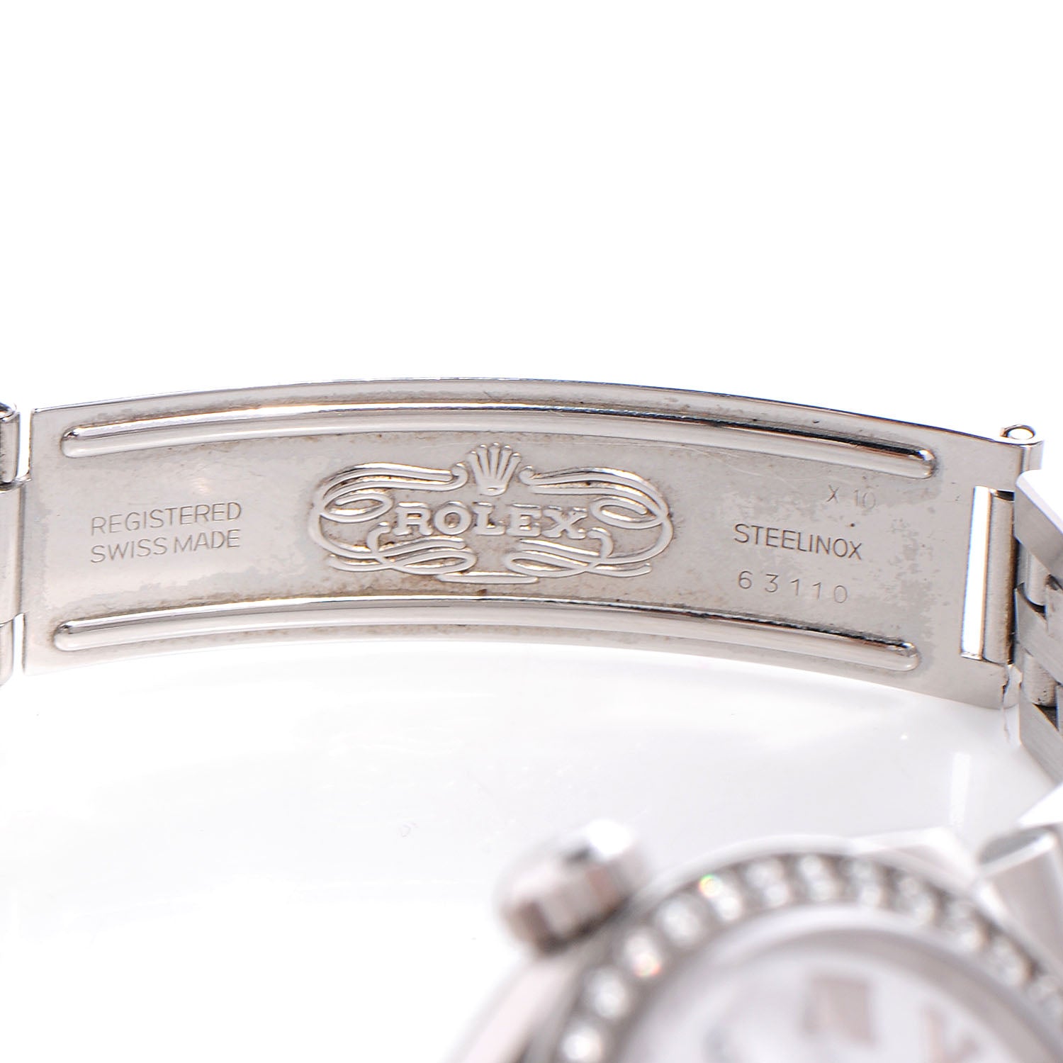 Rolex Stainless Steel Diamond 31mm Oyster Perpetual Datejust Watch White Roman 78240 6 of 7